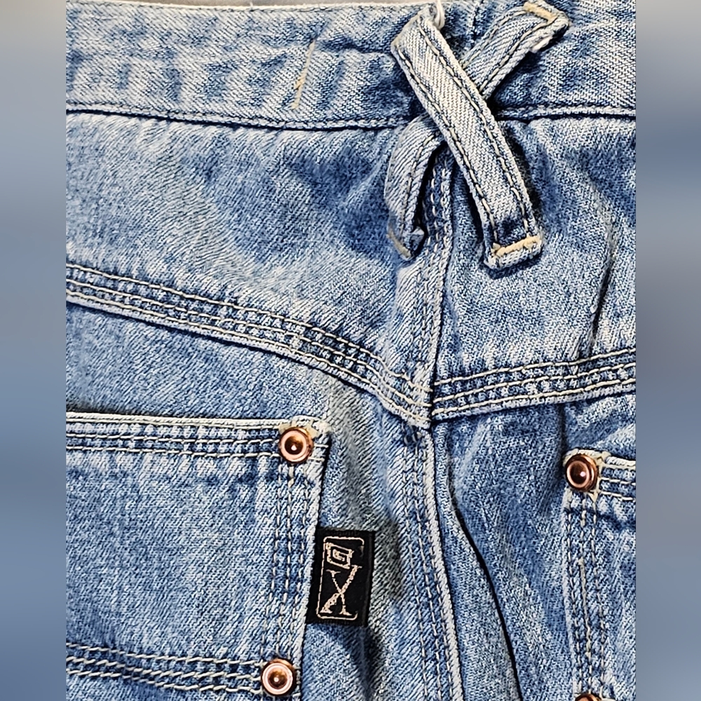 GX Vintage 90s Y2K Know Who You Are Jeans 30x30 Carpenter Baggy Wide Leg Jeans - Picture 10 of 15